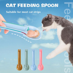 Cat Strip Happy Spoon Wet Food Treat Cat Feeder Squeeze Spoons Convenient For Cat Food Treats Cat Strip Happy Spoon Wet Food Treat Cat Feeder Squeeze Spoons Convenient For Cat Food Treats