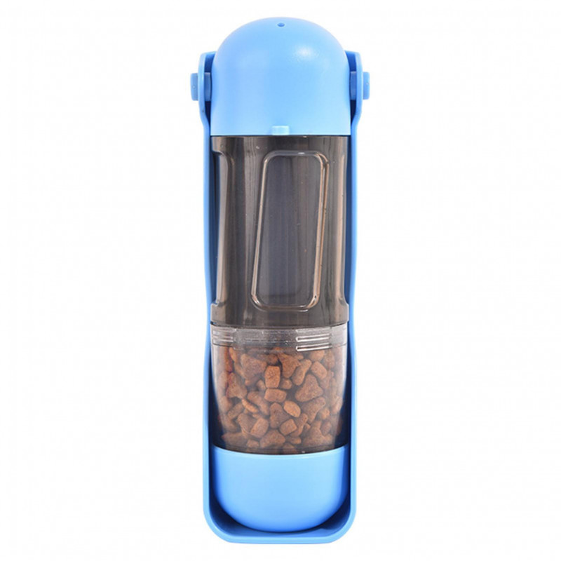 Multifunctional Outdoor Pet Water Bottle Portable Dual Use Pet Food Water Container Pet Dog Cat Supp