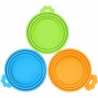 3 Pack Pet Food Can Covers Lids Universal Bpa Free & Dishwasher Safe/silicone Dog&cat Food Can Lid Covers