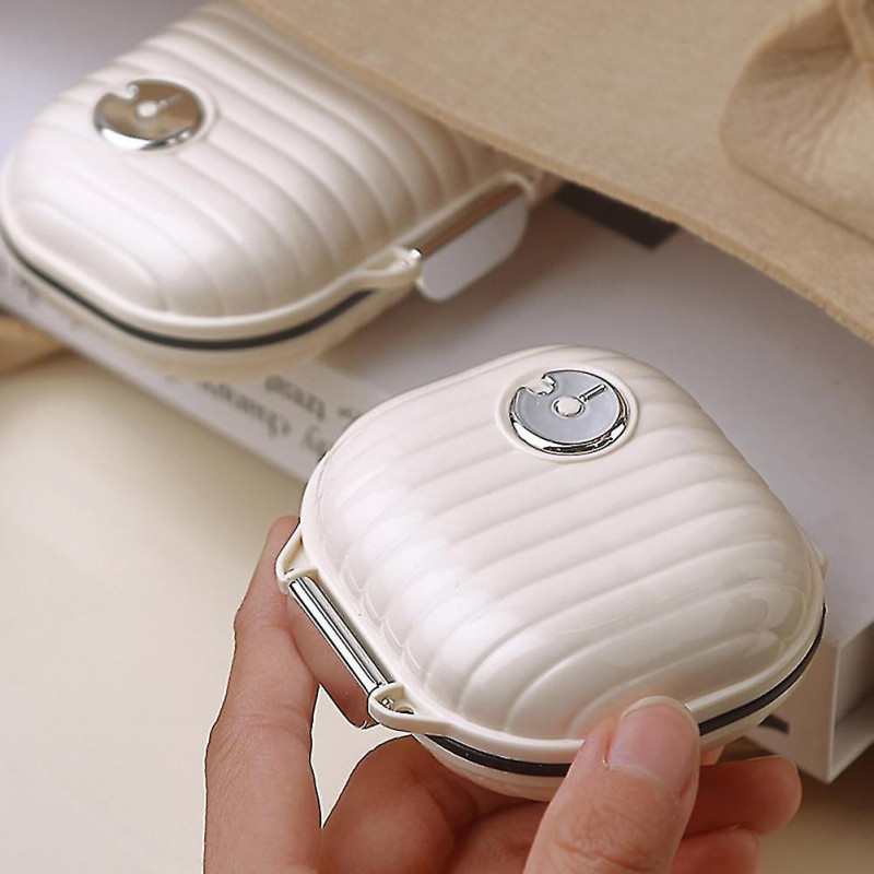 Mini Portable Tablets Dispenser Large Capacity Medicine Box Moisture-proof Sealed Tablets Storage Box