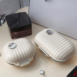 Mini Portable Tablets Dispenser Large Capacity Medicine Box Moisture-proof Sealed Tablets Storage Box Mini Portable Tablets Dispenser Large Capacity Medicine Box Moisture-proof Sealed Tablets Storage Box