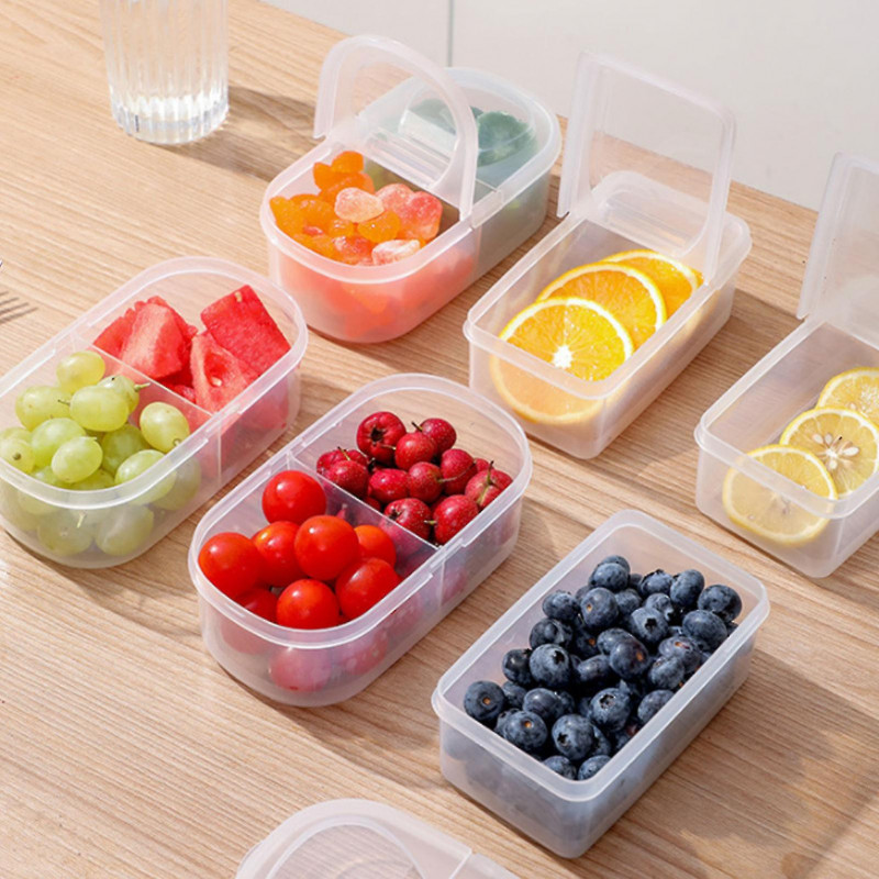 Plastic Spice Organizer Box Moisture-proof Food Containers For Kitchen Counters Cabinets Shelves