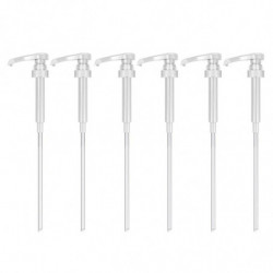 6Pcs Syrup Pump Food Grade Strong Sealing Moisture-proof Leakproof Easy to Clean Tea Juice Bottle