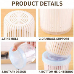 3 Pieces Of Drain Fresh-keeping Box Can Be Joined To The Drain Fresh-keeping Box, Convenient To Store In The [...]