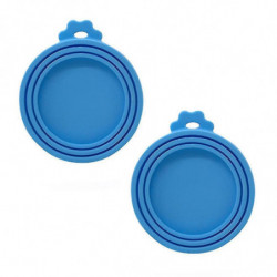 Pet Food Can Lids, Silicone Can Covers For Dog Cat Food, Universal Size Fit Small Medium Large Cans, 2 Pack