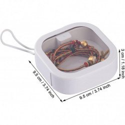 Mini Clear Plastic Organizer Portable Square Storage Box With Transparent Lids Drawer Container Chumian