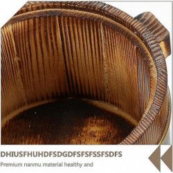 Garder au chaud en bois Seau à riz Bol Sushi Oke Baril de riz avec couvercle Accueil Cuisine Récipient alimentaire [...]