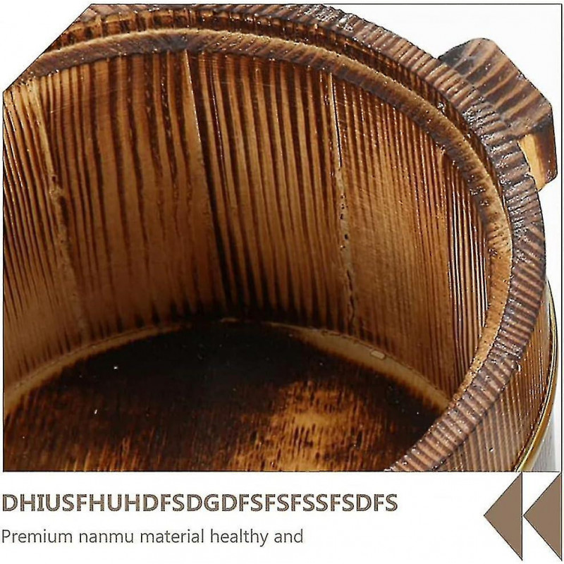 Garder au chaud en bois Seau à riz Bol Sushi Oke Baril de riz avec couvercle Accueil Cuisine Récipient alimentaire [...]