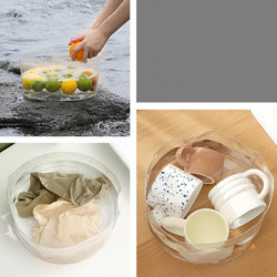 2PCS Foldable Bucket Outdoor Travel Foot Soaking Portable Large Capacity Water Storage Bucket Water Basin Wash Basin 2PCS Foldable Bucket Outdoor Travel Foot Soaking Portable Large Capacity Water Storage Bucket Water Basin Wash Basin