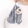 Cat Bathing Bag Soft Breathable Bite Resistant Telescopic Webbing for Bathing Nail Trimming Ears Cleaning