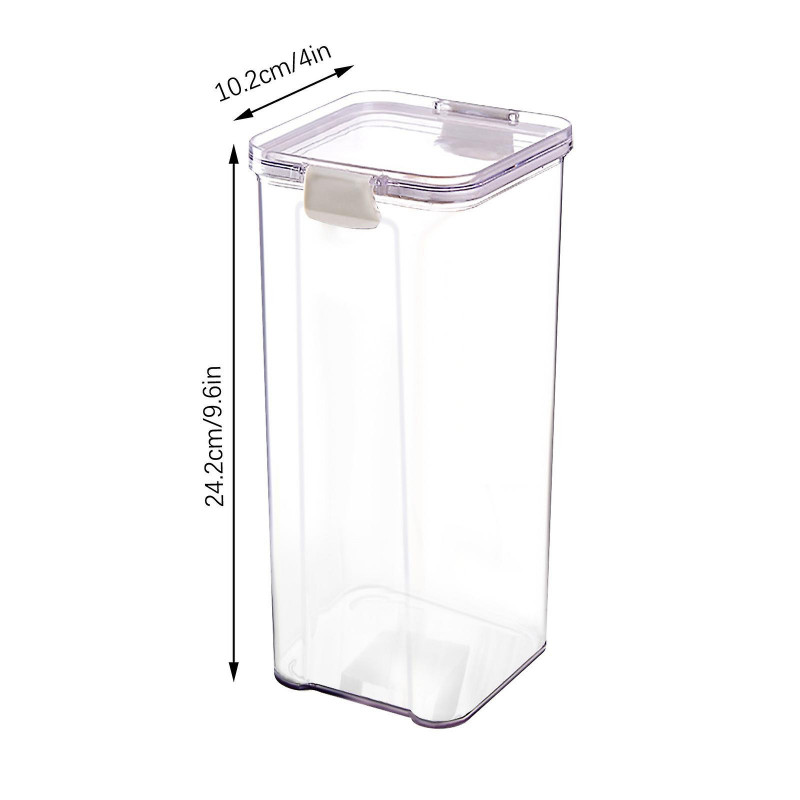 Miscellaneous Grains Barley Noodle Storage Jar Nut Candy Dry Storage Jar Transparent Buckle Dry Storage Jar