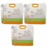 3pcs Grain Sealed Bag Fresh-keeping Dry Food Storage Bag Sous-sac de riz refermable