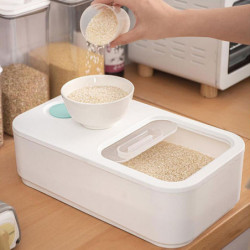 Grain Storage Case Visual Insect Moisture Proof Sealed Cover Narrow Body Oatmeal Flour Sugar Food Containers For [...]