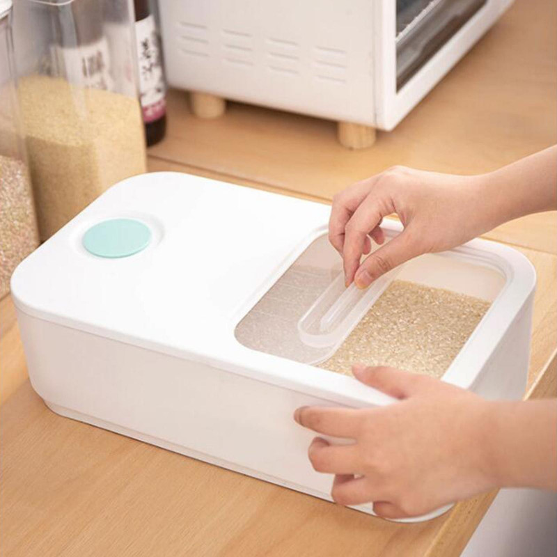Grain Storage Case Visual Insect Moisture Proof Sealed Cover Narrow Body Oatmeal Flour Sugar Food Containers For [...]