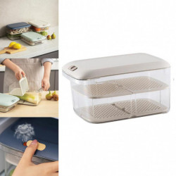 Couvercles en plastique de stockage Bpa Sans fuite Récipient alimentaire Vert clair A