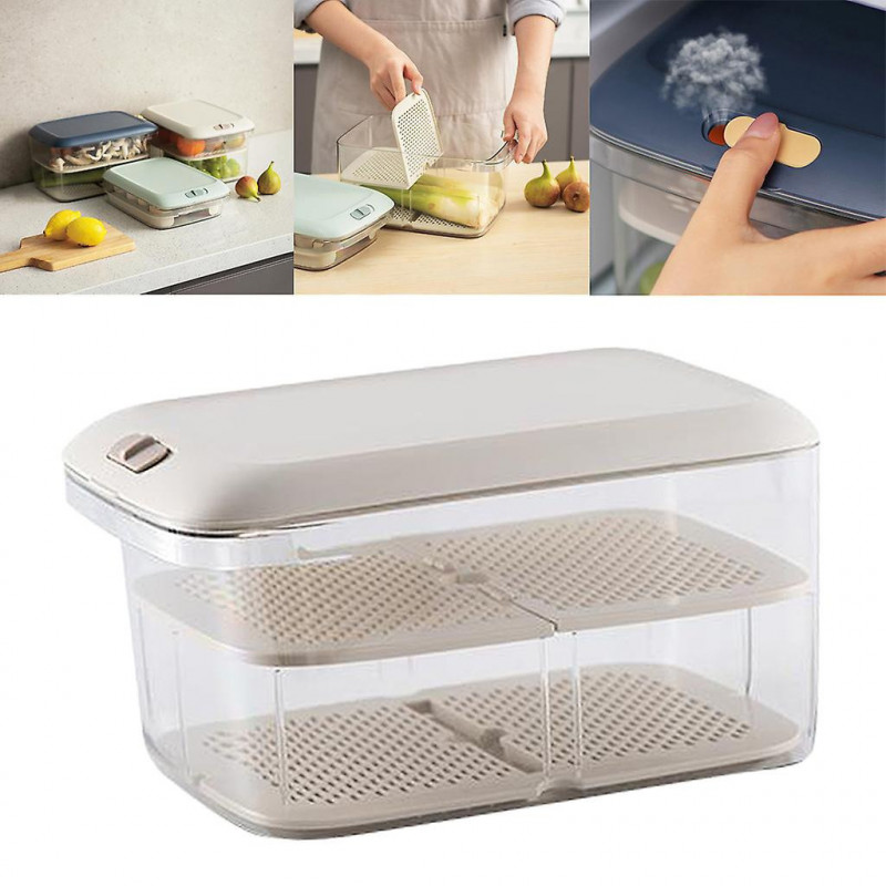 Couvercles en plastique de stockage Bpa Sans fuite Récipient alimentaire Vert clair A