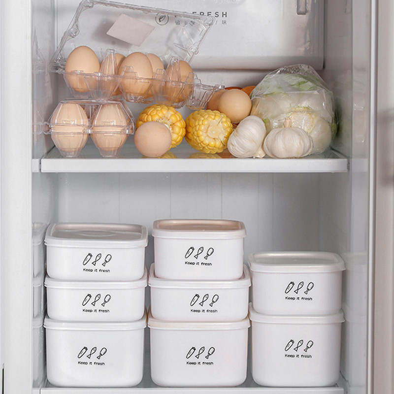 For Fresh Keeping Containers 700/900/1000/1400ml Large Capacity Kitchen Gadgets