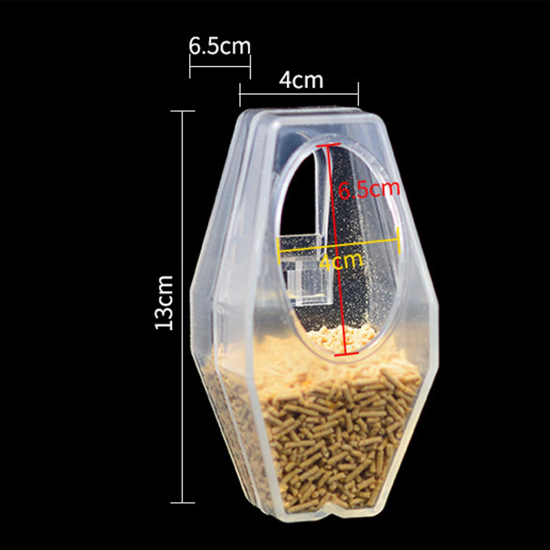 Mangeoire à oiseaux en plastique No Mess Food Container Distributeur automatique pour cockatiels