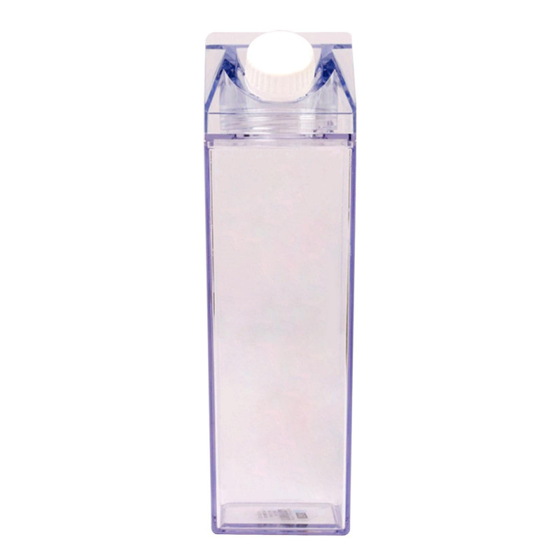 500ml Étanche Extérieur Drinkware Plastique Lait Eau Bouteille Boisson Jus Transparent Transparent Récipient Transparent