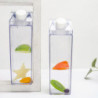 500ml Étanche Extérieur Drinkware Plastique Lait Eau Bouteille Boisson Jus Transparent Transparent Récipient Transparent