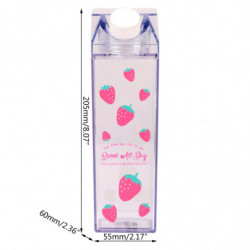 500ml Étanche Extérieur Drinkware Plastique Lait Eau Bouteille Boisson Jus Transparent Transparent Récipient Transparent 500ml Étanche Extérieur Drinkware Plastique Lait Eau Bouteille Boisson Jus Transparent Transparent Récipient Transparent