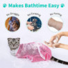 Cat Bathing Bag Soft Breathable Bite Resistant Telescopic Webbing for Bathing Nail Trimming Ears Cleaning
