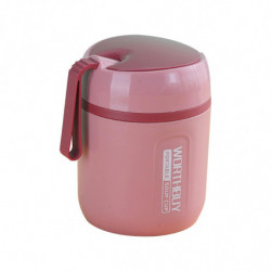 Leak-proof Insulated Hot Milk Cup Food Container For Work Travel 3 Colors Choose