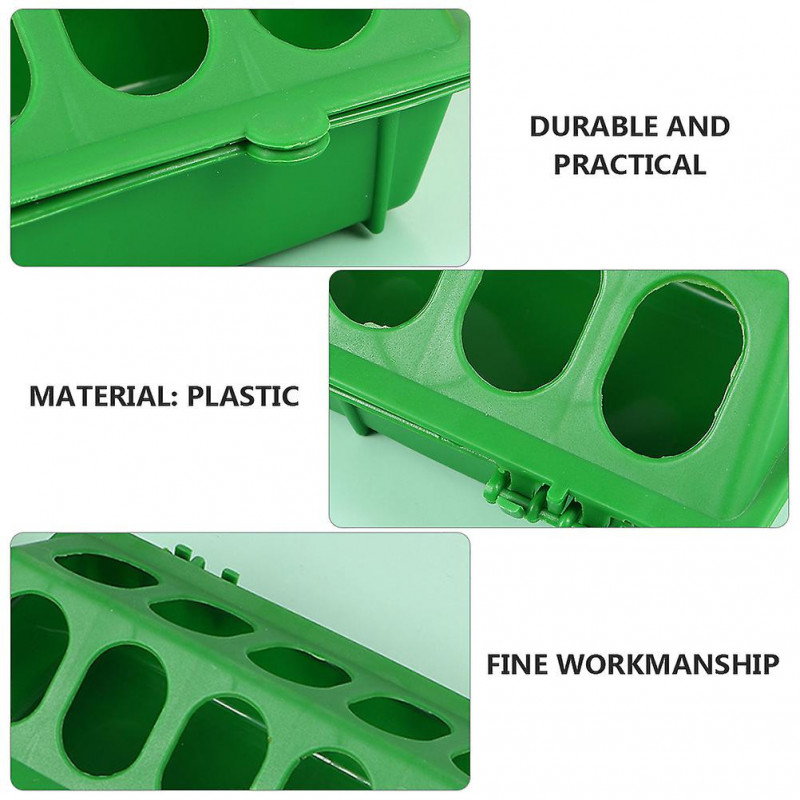 2pcs Birds Feeding Troughs Feeding Food Groove Bowls Pigeon Food Containers