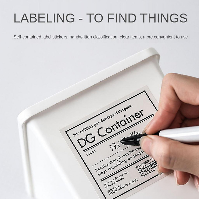 Washing Powder Storage Box With Lid Moisture-proof Dust-proof Grocery Organizer Sundries Classification For Case For Dra