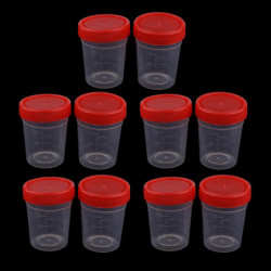 10pcs Storage Sealed Tank Round Transparent Storage Seed Liquid Containers 10pcs Storage Sealed Tank Round Transparent Storage Seed Liquid Containers