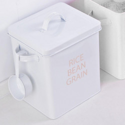 Seau de stockage de nourriture Multifonction Laundry Powder Container for Cat Food Dog Food Canister - Rose