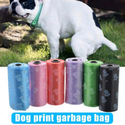 25 Roll Dog Poo Bags Doggy Bags Pet Cat Pooper Scooper Degradable Waste Bag Printed Garbage Bag