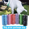25 Roll Dog Poo Bags Doggy Bags Pet Cat Pooper Scooper Degradable Waste Bag Printed Garbage Bag