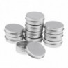 10 Empty Aluminum Tins Cans With Screw Lids Box Container Jar Top Round 30g