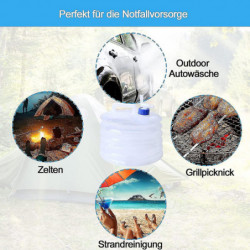 Bidon d’eau pliable, bidon d’eau avec robinet, bidon d’eau camping 10l, collapsib