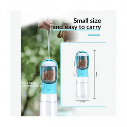 2-in-1 Dog Water Bottle,leak Proof Portable Pet Water Bottle With Food Container,outdoor Portable W 2-in-1 Dog Water Bottle,leak Proof Portable Pet Water Bottle With Food Container,outdoor Portable W