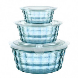 Plastic Fruit Box Fruit Containers With Tureen Bowl Clear Plastic Container Plastic Container Sealed Container Blue