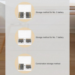 Battery Storage Box Moisture Proof Dustproof Battery Organiser for Camping Battery Storage Box Moisture Proof Dustproof Battery Organiser for Camping