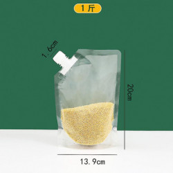 Food Plastic Storage Bags for Kitchen Reusable Sealing Packaging Portable Rice Organization