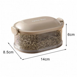 Single Dual Layer Stackable Seasoning Box Strong Seal Watertight Space-saving Spice Jar Stackable Food Sealing Box Single Dual Layer Stackable Seasoning Box Strong Seal Watertight Space-saving Spice Jar Stackable Food Sealing Box
