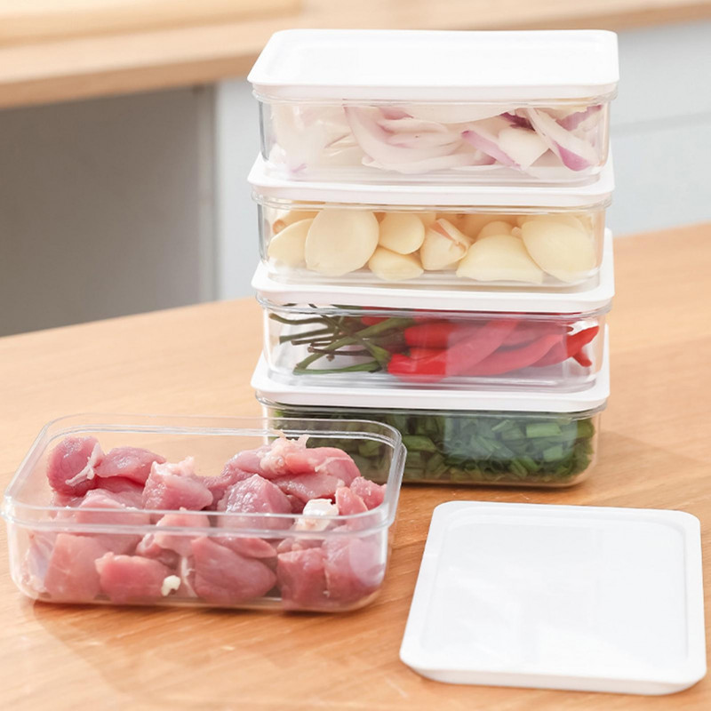 Storage Box With Cover High Capacity Good Sealing Transparent Leak-proof Food Sealed Container For Home Kaesi