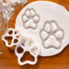 Biscuit Mould Easily Demoulding Not Sticky Food Grade Pastry Tool Plastic Cat Paw Print Cookie Mould for Bakery KAESI