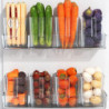 Refrigerator Organizer with Handle Food-Grade Wear-resistant Reusable Large Capacity Food Storage Transparent [...]