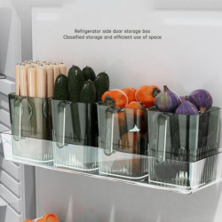 Refrigerator Organizer with Handle Food-Grade Wear-resistant Reusable Large Capacity Food Storage Transparent [...]