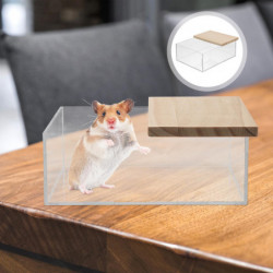 Hamster Sand Bath Box Transparent Hamster Bathing Box Small Pet Sand Bath Container Hamster Sand Bath Box Transparent Hamster Bathing Box Small Pet Sand Bath Container