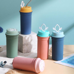 Farfi 350ml Water Cup Étanche Grande Capacité Plastique Airtight Boisson Café Milk Cup Fournitures Ménagers Farfi 350ml Water Cup Étanche Grande Capacité Plastique Airtight Boisson Café Milk Cup Fournitures Ménagers