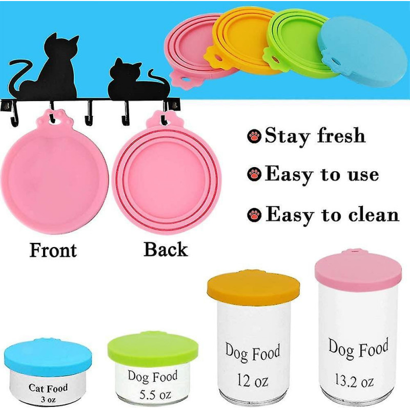 Food Can Lids Universal Bpa Free Silicone Can Lids Covers For Dog And Cat Food