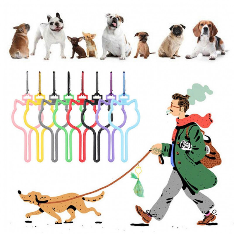 Dog Poop Bag Holder Strong Load-bearing Lightweight Design Portable Dog Poop Bag Dispenser Waste Bag Holder Carrier