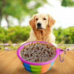 Collapsible Dog Bowls, 2 Pack Portable Foldable Cup Water Bowls Collapsible Dog Bowls, 2 Pack Portable Foldable Cup Water Bowls