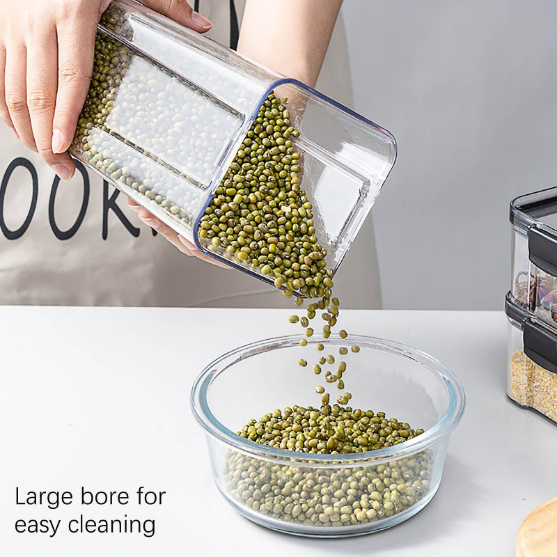 Miscellaneous Grains Barley Noodle Storage Jar Nut Candy Dry Storage Jar Transparent Buckle Dry Storage Jar